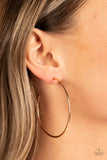 Can I Get a HOOP HOOP - Gold Paparazzi Earrings All Eyes On U Jewelry