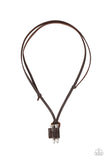 On the Lookout - Brown Paparazzi Necklace All Eyes On U Jewelry