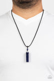Comes Back ZEN-fold - Blue Paparazzi Necklace