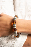 Power Pose - Brown Paparazzi Earrings All Eyes On U Jewelry