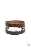 Tropical Trek - White Paparazzi Bracelet All Eyes On U Jewelry