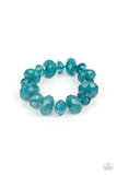 Keep GLOWING Forward - Blue Paparazzi Bracelet All Eyes On U Jewelry