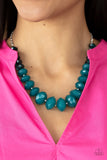 Happy-GLOW-Lucky - Blue Paparazzi Necklace All Eyes On U Jewelry