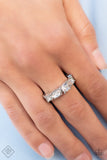 Wedded Bliss - White Paparazzi Ring All Eyes On U Jewelry Store