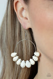 Canyon Quarry - White Paparazzi Earrings All Eyes On U Jewelry