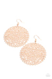 The Whole Nine VINEYARDS - Rose Gold Paparazzi Earrings All Eyes On U 