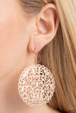The Whole Nine VINEYARDS - Rose Gold Paparazzi Earrings All Eyes On U 