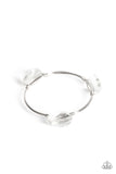 Galactic Getaway - White Paparazzi Bracelet All Eyes On U Jewelry