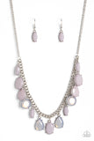 Fairytale Fortuity - Silver Paparazzi Necklace All Eyes On U Jewelry