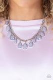Fairytale Fortuity - Silver Paparazzi Necklace All Eyes On U Jewelry