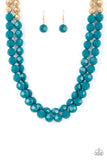 Greco Getaway - Blue Paparazzi Necklace All Eyes On U Jewelry