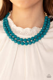 Greco Getaway - Blue Paparazzi Necklace All Eyes On U Jewelry