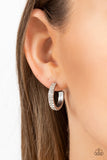 Positively Petite - White Paparazzi Earrings All Eyes On U Jewelry