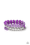 Summer Sabbatical - Purple Paparazzi Bracelet All Eyes On U Jewelry