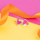 Kaleidoscopic Collision - Multicolor Paparazzi Earrings All Eyes On U 