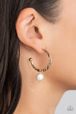 GLAM Overboard - Gold Paparazzi Earrings All Eyes On U Jewelry