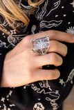 Starry Serenity - White Paparazzi Ring All Eyes On U Jewelry