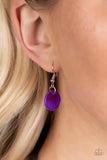 Barefoot Beaches - Purple Paparazzi Necklace All Eyes On U Jewelry