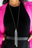Out of the SWAY - White Paparazzi Necklace All Eyes On U Jewelry