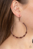 Simple Synchrony - Copper Paparazzi Earrings All Eyes On U