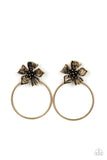 Buttercup Bliss - Brass Paparazzi Earrings All Eyes On U Jewelry