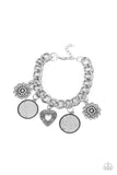 Complete CHARM-ony - Silver Paparazzi Bracelet All Eyes On U 