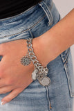 Complete CHARM-ony - Silver Paparazzi Bracelet All Eyes On U 