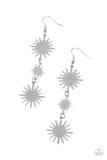 Solar Soul - Silver Paparazzi Earrings All Eyes On U Jewelry