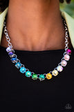 Rainbow Resplendence - Multicolor Paparazzi Necklace All Eyes On U 