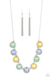 Queen of the Cosmos - Green Paparazzi Necklace All Eyes On U Jewelry