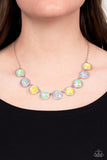 Queen of the Cosmos - Green Paparazzi Necklace All Eyes On U Jewelry