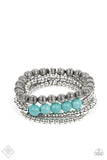 Wildland Wanderer - Blue Paparazzi Bracelet All Eyes On U Jewelry
