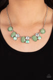 Fantasy World - Green Paparazzi Necklace All Eyes On U Jewelry