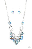 Rhinestone River - Blue Paparazzi Necklace All Eyes On U Jewelry