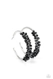 Bubble-Bursting Bling - Black Paparazzi Earrings All Eyes On U Jewlery
