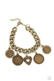 Complete CHARM-ony - Brass Paparazzi Bracelet All Eyes On U