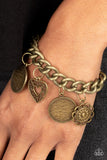 Complete CHARM-ony - Brass Paparazzi Bracelet All Eyes On U