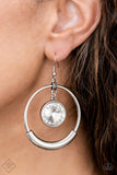 Urban Echo - White Paparazzi Earrings All Eyes On U 