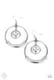 Urban Echo - White Paparazzi Earrings All Eyes On U 