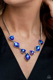Glittering Geometrics - Purple Paparazzi Necklace All Eyes On U Jewel
