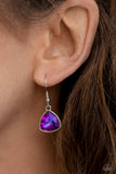 Glittering Geometrics - Purple Paparazzi Necklace All Eyes On U Jewel