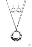 Tectonic Treasure - Black Paparazzi Necklace All Eyes On U Jewelry
