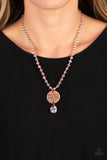 Priceless Plan - Copper Paparazzi Necklace All Eyes On U Jewelry