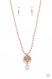Priceless Plan - Copper Paparazzi Necklace All Eyes On U Jewelry