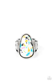 Bodacious Babe - White Paparazzi Ring All Eyes On U Jewelry