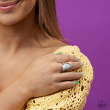 Bodacious Babe - White Paparazzi Ring All Eyes On U Jewelry