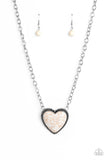 Authentic Admirer - White Paparazzi Necklace All Eyes On U Jewelry