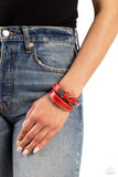 Coat of Arms Couture - Red Paparazzi Bracelet All Eyes On U Jewelry
