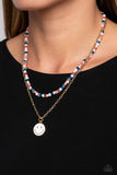 High School Reunion - Blue Paparazzi Necklace All Eyes On U Jewelry