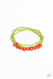 Buzzworthy Botanicals - Red Paparazzi Bracelet All Eyes On U Jewelry